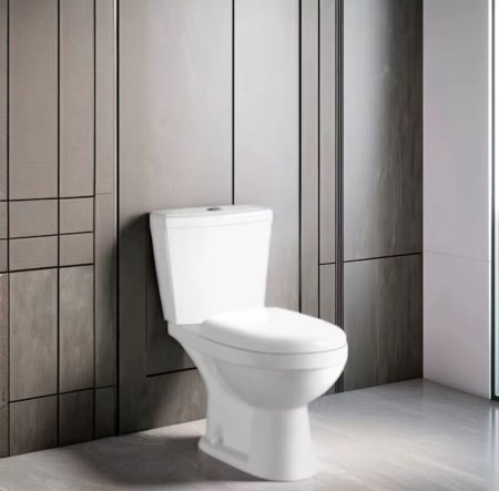 مرحاض ابيض ارضي